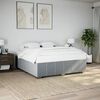 vidaXL Cama sin colch&oacute;n tela gris claro 200x200 cm