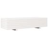 vidaXL Jardinera de madera maciza de pino blanco 110x40x26,5 cm