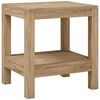 vidaXL Mesa auxiliar de ba&ntilde;o madera maciza de teca 45x35x45 cm