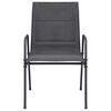 vidaXL Juego de comedor de jard&iacute;n 5 piezas acero gris antracita