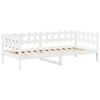vidaXL Sof&aacute; cama madera maciza de pino blanco 80x200 cm