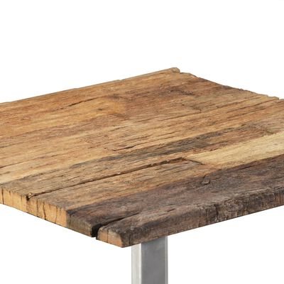 vidaXL Mesa de centro de madera maciza reciclada 55x55x40 cm