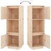 vidaXL Aparador de madera maciza de pino 38x35x117 cm