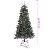 vidaXL &Aacute;rbol de Navidad artificial Verde 210 cm PVC, Pl&aacute;stico y Acero