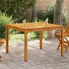 vidaXL Mesa de comedor de jard&iacute;n madera maciza de acacia 110x110x75 cm