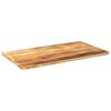 vidaXL Tablero de mesa rectangular madera maciza mango 100x50x2,5 cm