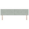vidaXL Cabecero con cabecera Gris Claro 180 cm Cuero sint&eacute;tico
