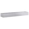 vidaXL Jardinera de acero galvanizado 360x80x40 cm
