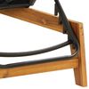 vidaXL Tumbona con mesa rat&aacute;n sint&eacute;tico y madera maciza de acacia