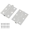 vidaXL Bisagra 2 uds. Plateado 50 x 38 x 1,3 mm Acero
