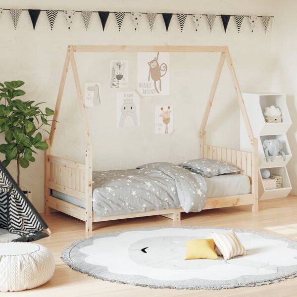 vidaXL Estructura de cama para ni&ntilde;os madera maciza de pino 80x160 cm