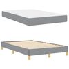 vidaXL Cama tipo Box Spring con colch&oacute;n Gris Claro 120 x 190 cm tela