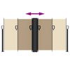 vidaXL Toldo lateral retr&aacute;ctil beige 120x1000 cm