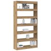 vidaXL Librer&iacute;a Roble Negro 100 x 30 x 198 cm Madera de ingenier&iacute;a