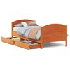 vidaXL Cama sin colch&oacute;n madera maciza de pino marr&oacute;n cera 100x200 cm