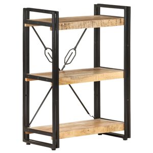 vidaXL Estanter&iacute;a de 3 niveles de madera maciza de mango 60x30x80 cm