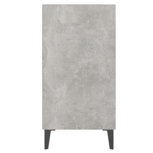 vidaXL Aparador de madera contrachapada gris hormig&oacute;n 57x35x70 cm