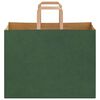 vidaXL Bolsas de papel con asas 50 uds verde 32x17x25 cm