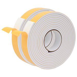 vidaXL Cinta de espuma autoadhesiva 2 uds. Blanco 30mm x 5m Espuma CR