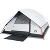 vidaXL Tienda familiar igl&uacute; 6 personas tela opaca impermeable blanca