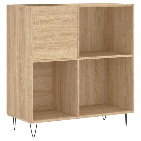 vidaXL Mueble discos madera contrachapada roble Sonoma 84,5x38x89 cm