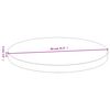 vidaXL Tablero de mesa de bambú Ø80x4 cm