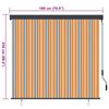 vidaXL Estor enrollable Amarillo y Azul 180 x 250 cm Tela y Aluminio