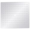 vidaXL Cabezal de ducha cuadrado efecto lluvia acero inox 304 30x30 cm