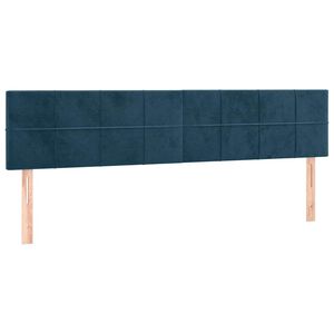 vidaXL Cabeceros terciopelo azul oscuro 180x5x78/88 cm