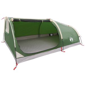 vidaXL Tienda de Senderismo Impermeable 1 personas 1 Persona Verde