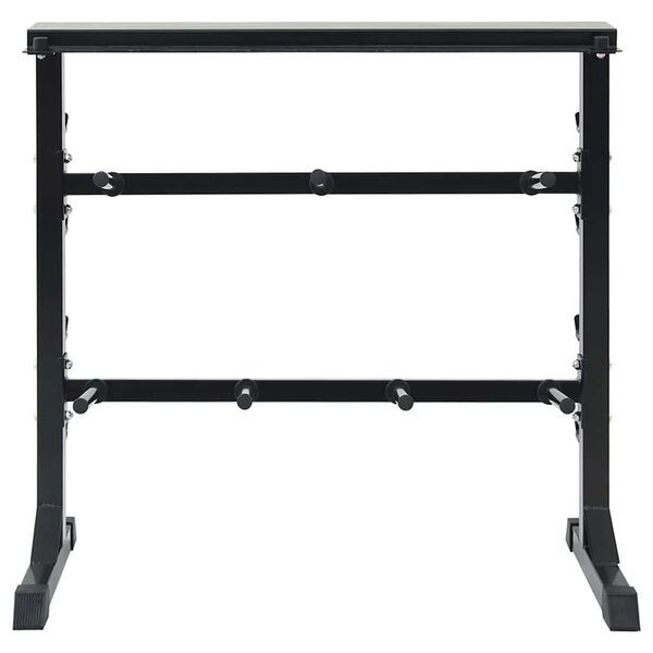 vidaXL Estante para Mancuernas Negro 99 x 45 x 95,5 cm