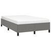 vidaXL Estructura de cama sin colch&oacute;n tela gris oscuro 120x190 cm