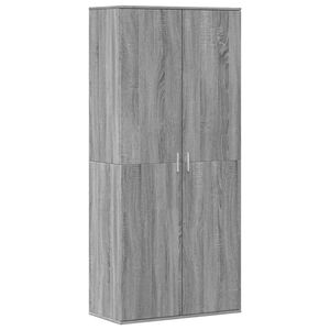 vidaXL Mueble zapatero madera de ingenier&iacute;a gris Sonoma 80x39x178 cm
