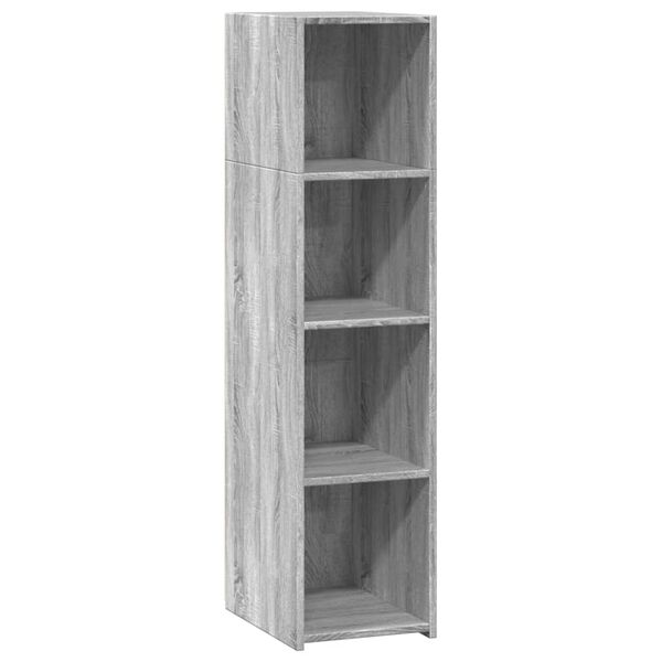 vidaXL Aparador alto madera de ingeniería gris Sonoma 30x41x124 cm