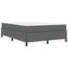 vidaXL Cama tipo Box Spring Gris oscuro 160 x 200 cm tela