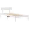 vidaXL Cama con estanter&iacute;a sin colch&oacute;n madera maciza de pino 90x190 cm
