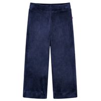 Pantalón infantil terciopelo azul oscuro 92
