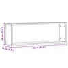vidaXL Estante de Pared 4 pcs Roble artesanal 80 x 15 x 26 cm