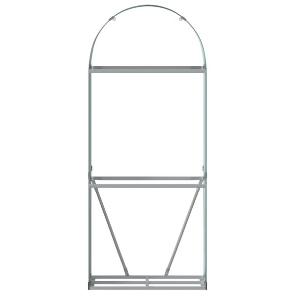 vidaXL Le&ntilde;ero de acero galvanizado verde 80x45x190 cm