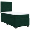 vidaXL Cama box spring con colch&oacute;n terciopelo verde oscuro 100x200 cm