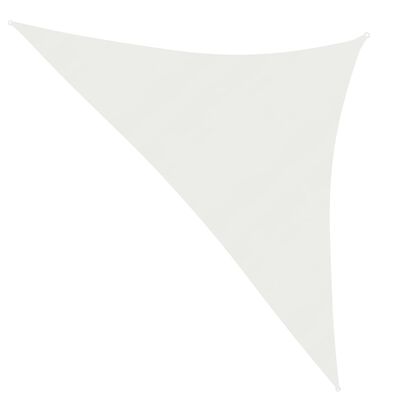 vidaXL Toldo de vela blanco HDPE 160 g/m² 3,5x3,5x4,9 m