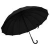 vidaXL Paraguas autom&aacute;tico negro 120 cm