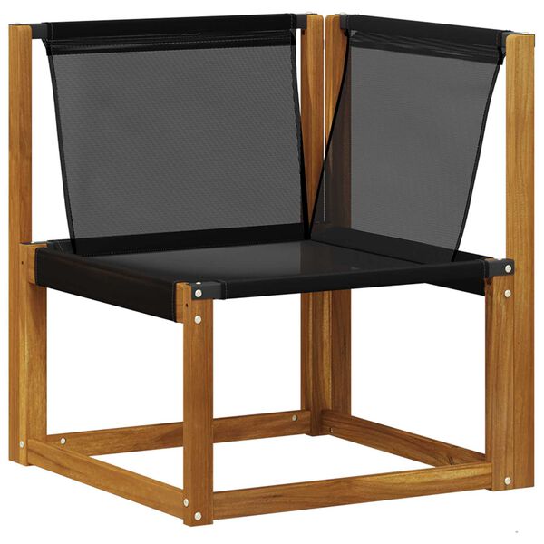 vidaXL Conjunto de sof&aacute;s de exterior con coj&iacute;n 10 pcs Natural y negro