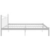 vidaXL Estructura de cama sin colchón metal blanco 200x200 cm