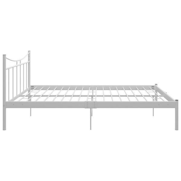 vidaXL Estructura de cama sin colchón metal blanco 200x200 cm