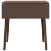 vidaXL Mesa de comedor de madera maciza de caucho marrón