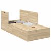 vidaXL Cama con almacenamiento Roble Sonoma 100 x 200 cm