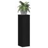 vidaXL Soporte de plantas 2 pcs Roble Negro 17 x 17 x 60 cm