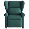 vidaXL Sill&oacute;n reclinable de masaje el&eacute;ctrico tela verde oscuro