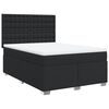 vidaXL Cama box spring con colch&oacute;n cuero sint&eacute;tico negro 160x200 cm